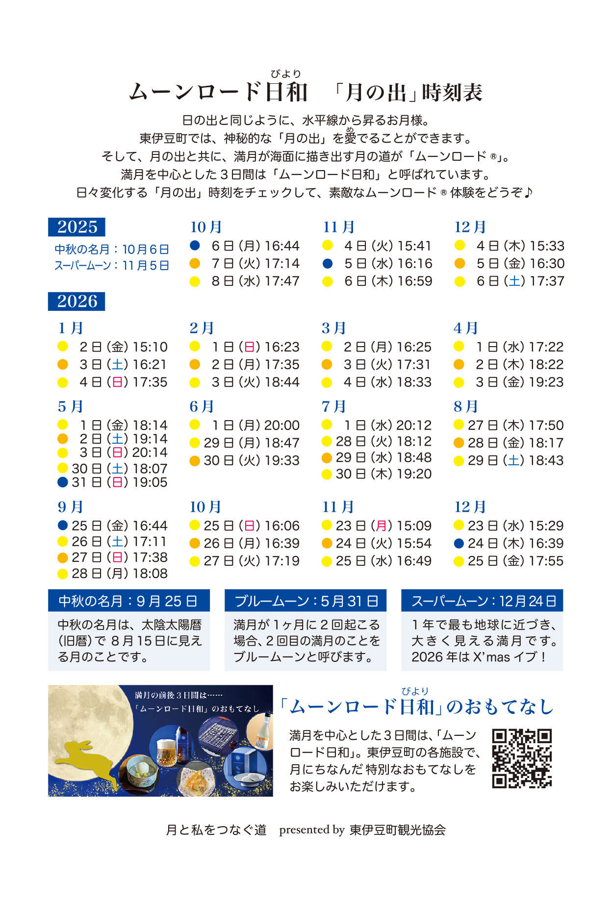 ムーンロードカレンダー2026